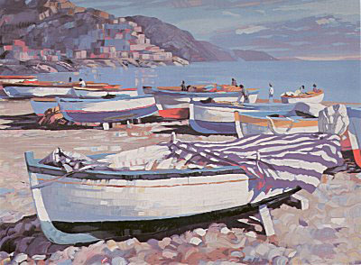 Amalfi Boats by Howard Behrens