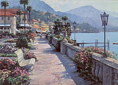 Bellagio Promenade (Canvas) by Howard Behrens
