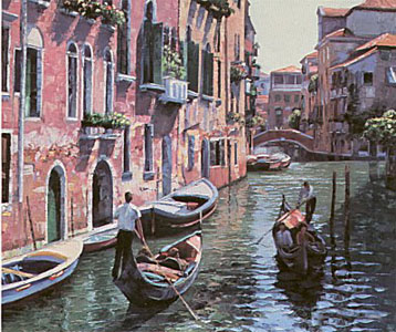 Gondoliers by Howard Behrens