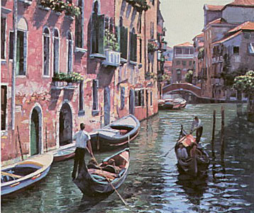 Gondoliers (Canvas) by Howard Behrens