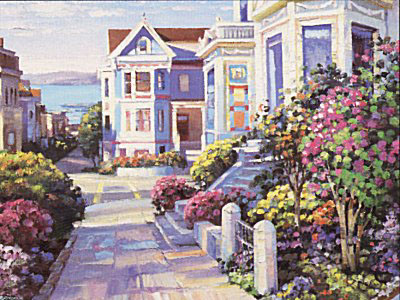 Grove St., San Francisco (Canvas) by Howard Behrens
