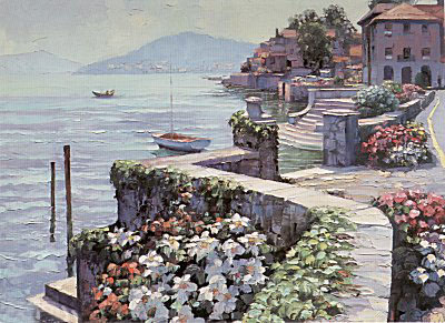 Il Lago Como (Canvas) by Howard Behrens