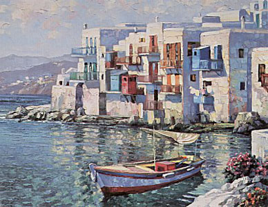 Mykonos (Canvas) by Howard Behrens