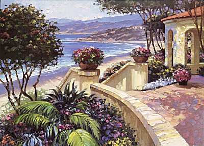 Promenade to the Sea (Canvas) by Howard Behrens