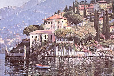 Villa Balbianello (Canvas) by Howard Behrens