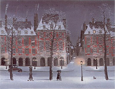 Declaration d'amour sous la neige by Michel Delacroix