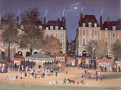 Fete Foraine, Place des Vosges by Michel Delacroix