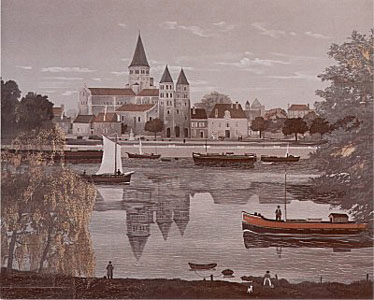 L'Abbaye de Paray le Monial by Michel Delacroix