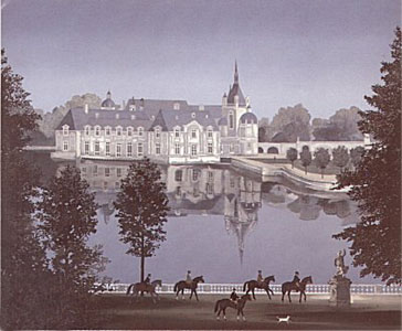 Le Chateau de Chantilly by Michel Delacroix