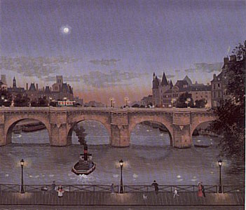 Pont-neuf le Soir by Michel Delacroix