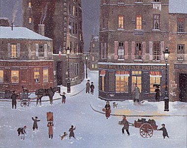 Soir de Neige by Michel Delacroix