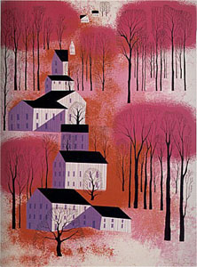 Autumn Sunset by Eyvind Earle