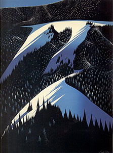 Black Evergreen Forest by Eyvind Earle