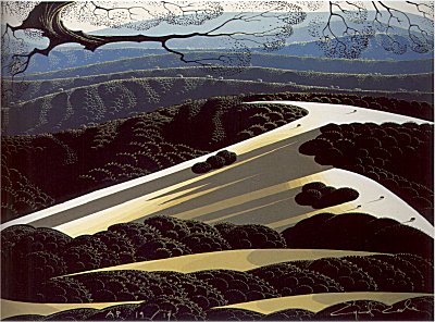 California Hills by Eyvind Earle