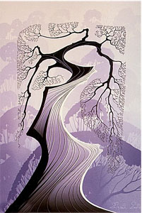 Carmel Cypress by Eyvind Earle