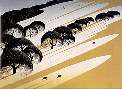 Cattle Country by Eyvind Earle