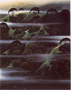 Early Morning Fog by Eyvind Earle