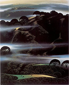 Fog Draped Hills by Eyvind Earle