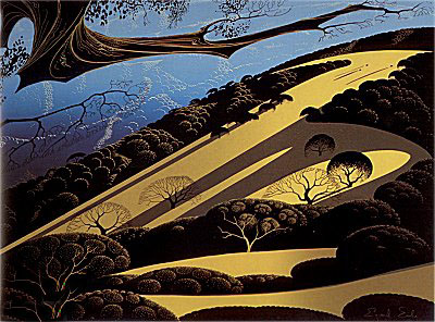 Gaviota Pass by Eyvind Earle