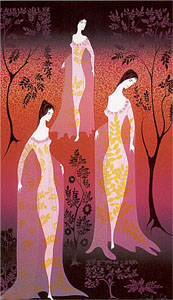 In A Gothic Garden by Eyvind Earle