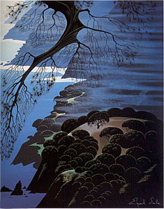 Mystical Coastline by Eyvind Earle