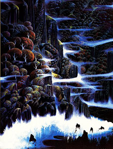 Ocean Cliffs I by Eyvind Earle