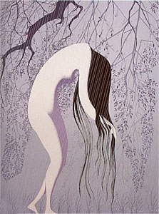 Rain Shower by Eyvind Earle