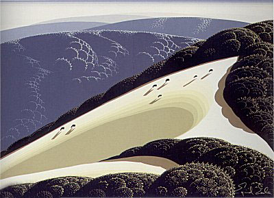 Sierra Madre Foothills by Eyvind Earle