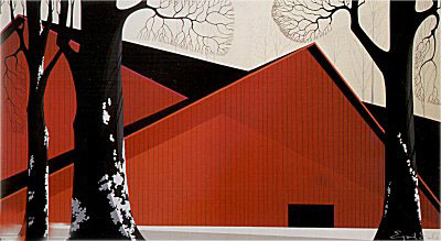 The Great Red Barn by Eyvind Earle