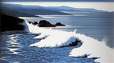 The Wave by Eyvind Earle