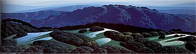 Three Fields and a Mountain by Eyvind Earle