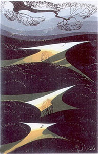 Three Little Fields by Eyvind Earle