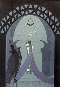 Lovers and Idol by Erte