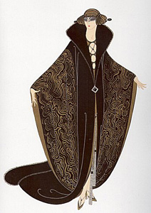 The Golden Cloak by Erte