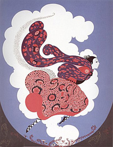 The Pursuit of Flore by Erte