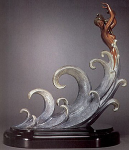 The Wave (Bronze) by Erte