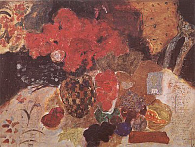 Fruit and Flowers (Embellished) by Roy Fairchild