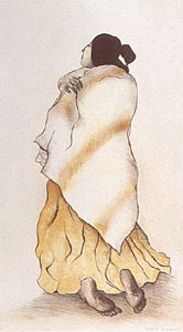 Kneeling Woman    (State I) by R.C. Gorman