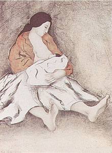 Mother and Child by R.C. Gorman