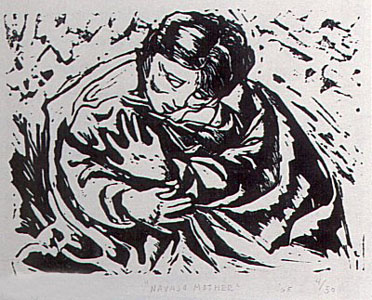 Navajo Mother (1965) by R.C. Gorman