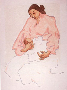 Navajo Mother And Child by R.C. Gorman