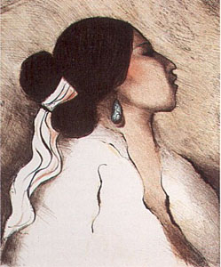 Navajo Woman (State I) by R.C. Gorman