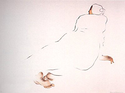 Reclining Lady (State I) by R.C. Gorman