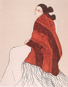 Santa Fe Woman    (State I) by R.C. Gorman