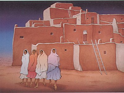 Taos Night by R.C. Gorman