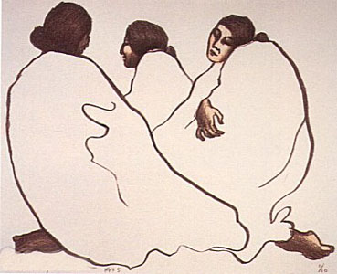 Three Women by R.C. Gorman