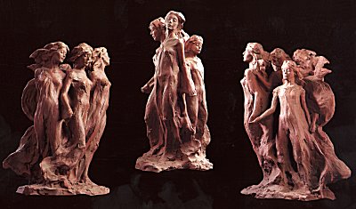 Daughters of Odessa (Maquette) by Frederick Hart