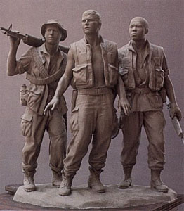 Three Soldiers (Maquette) by Frederick Hart