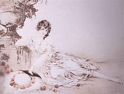 At the Urn by Louis Icart