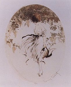 Autumn (Bonnet) by Louis Icart